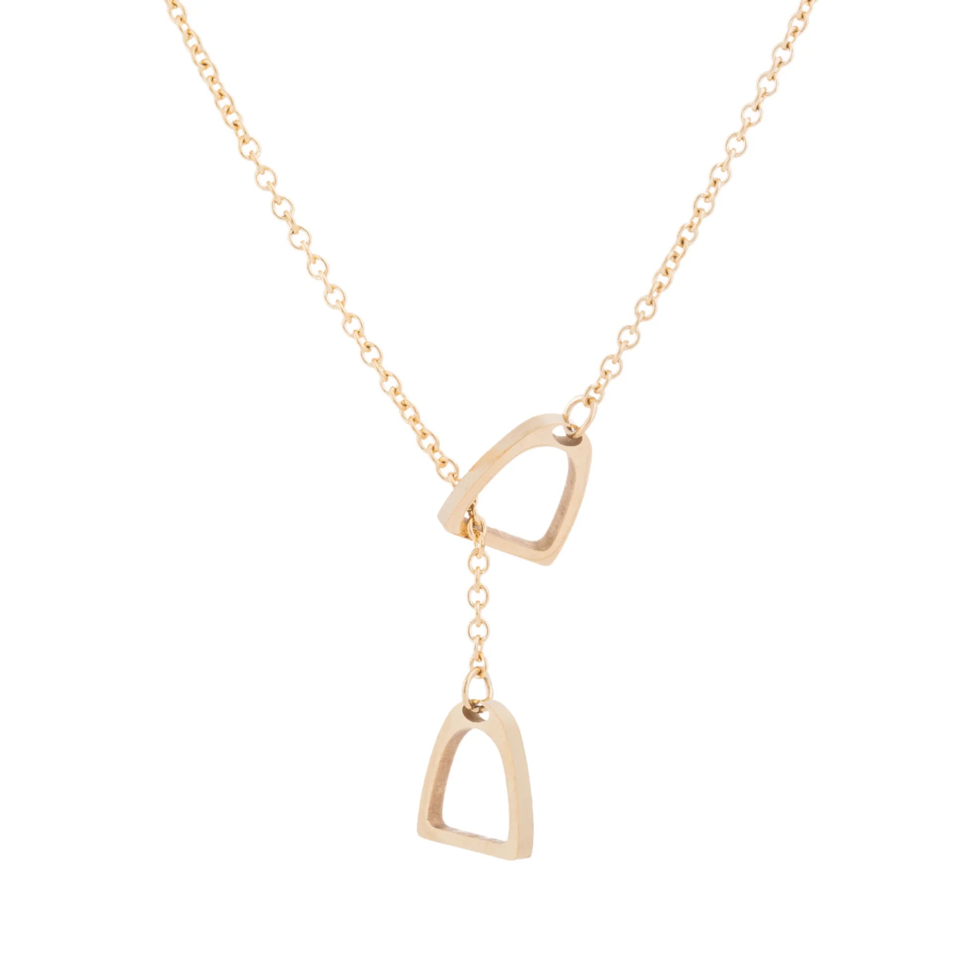 Stirrup Lariat Necklace