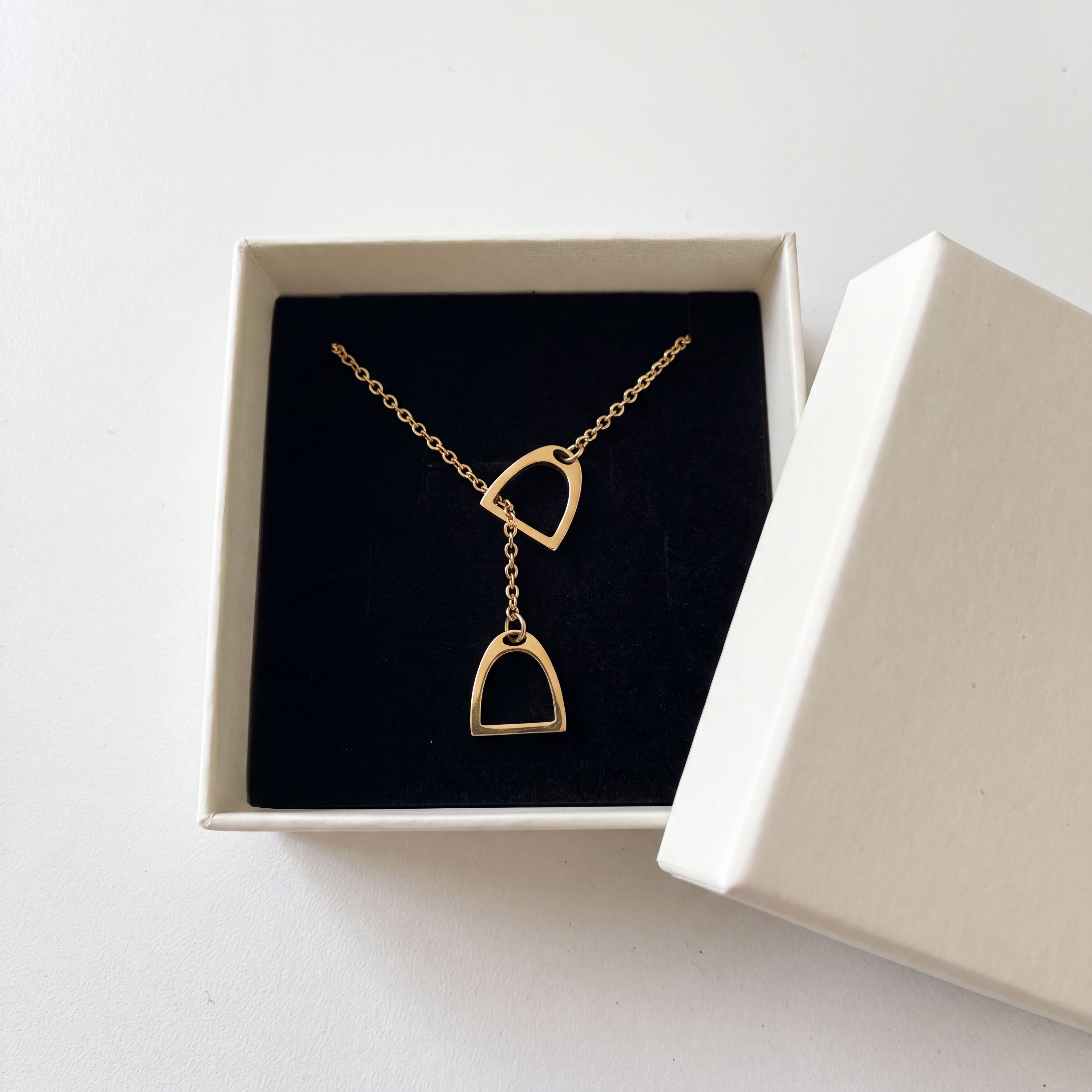 Stirrup Lariat Necklace
